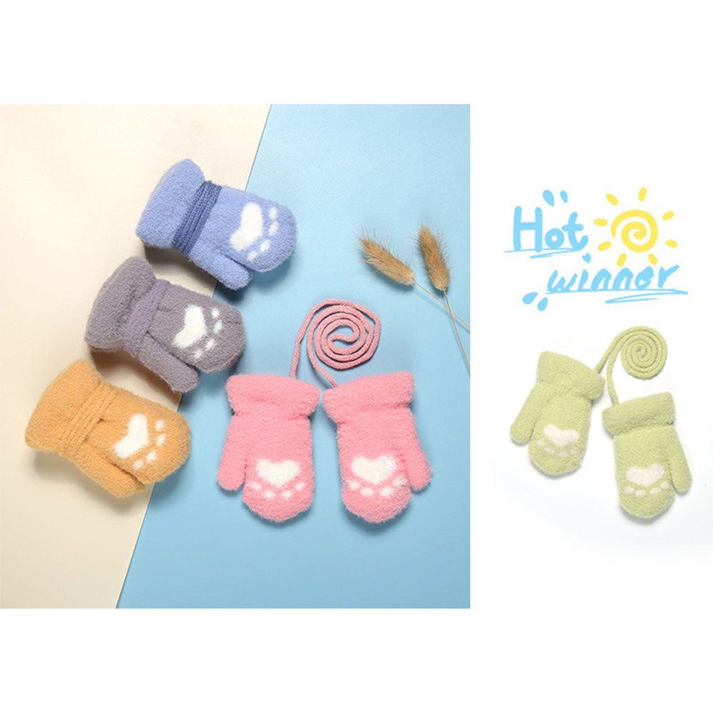 Găng Tay Lông Nhung Hình Móng Mèo Mềm Mại Cho Bé MIHAN1