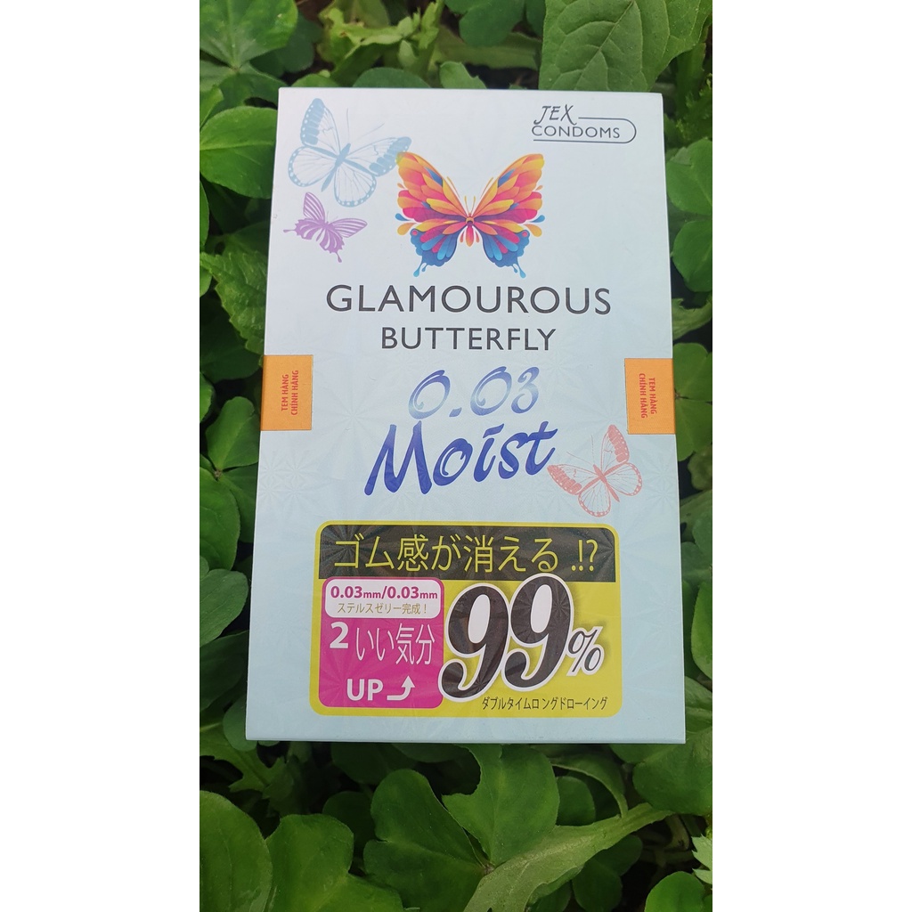 Bao cao su Glamourous Butterfly 003 Moist - Default -Tăng Thời Gian Quan He ( che tên sản phẩm khi giao )