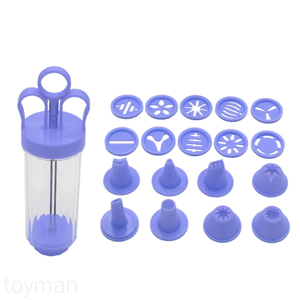 Set 19 Dụng Cụ Làm Bánh Quy Hình Bông Hoa Xinh Xắn