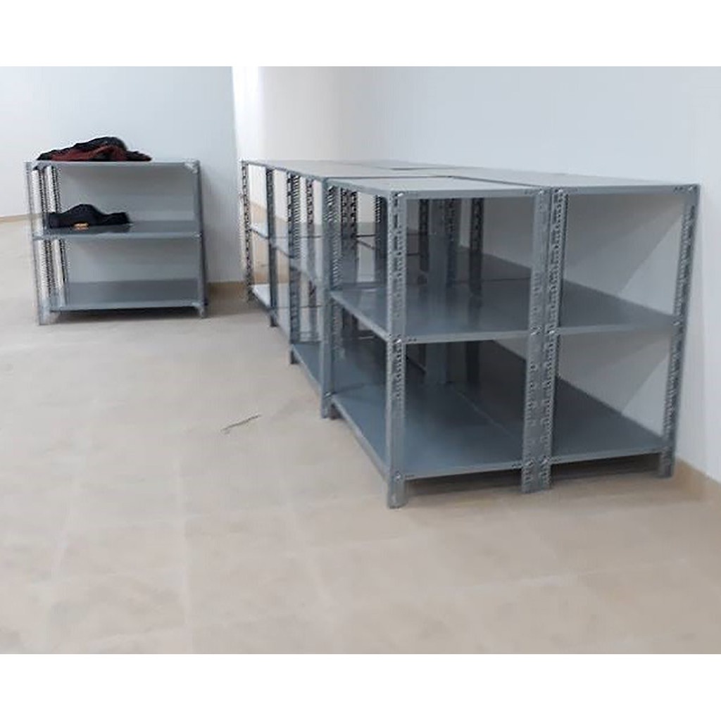 Kệ Sắt V Lỗ Đa Năng 3 Tầng Dài 1,2m X Rộng 0,3m X Cao 1m-1,2m Để Đồ -