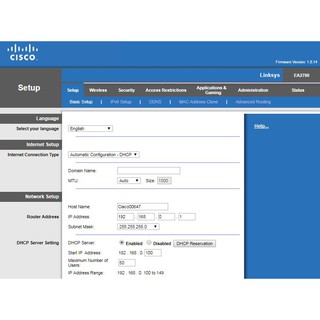 Bộ Phát wifi Cisco Linksys EA2700