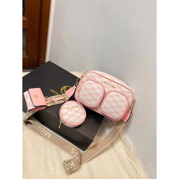 Túi 3 Chi Tiết , Túi Kèm Ví Nhỏ Dây Bản To Cá Tính