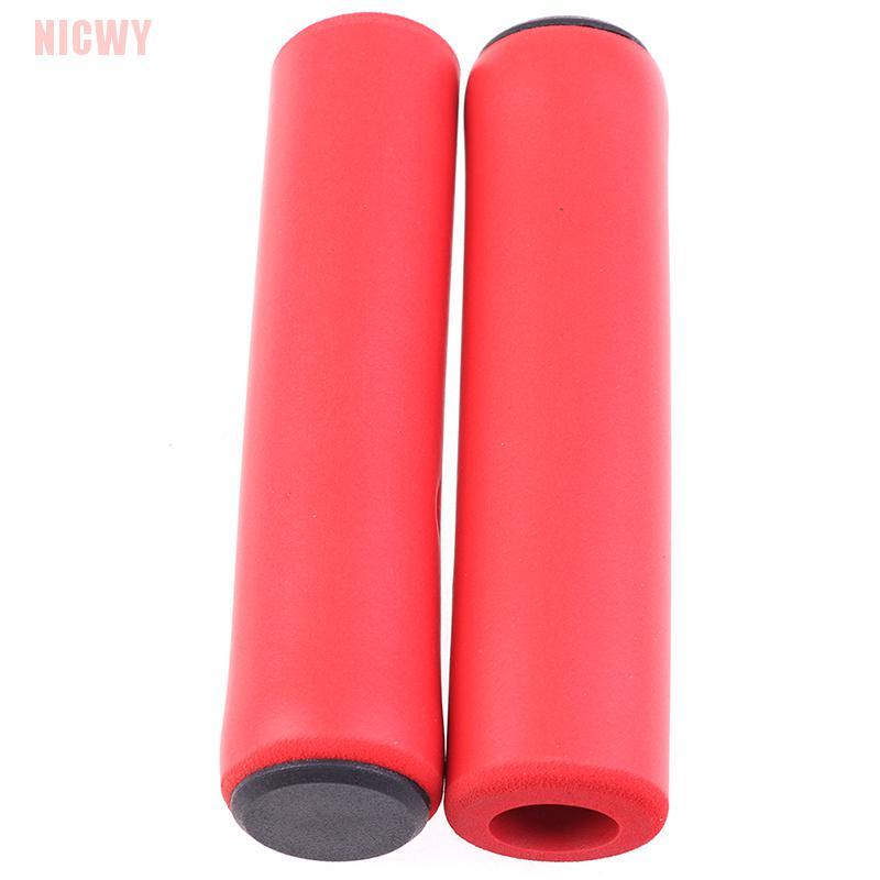 2 Vỏ Bọc Tay Cầm Xe Đạp Bằng Silicone Mềm Chống Trượt