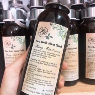 Siro quất húng chanh handmade 300ml