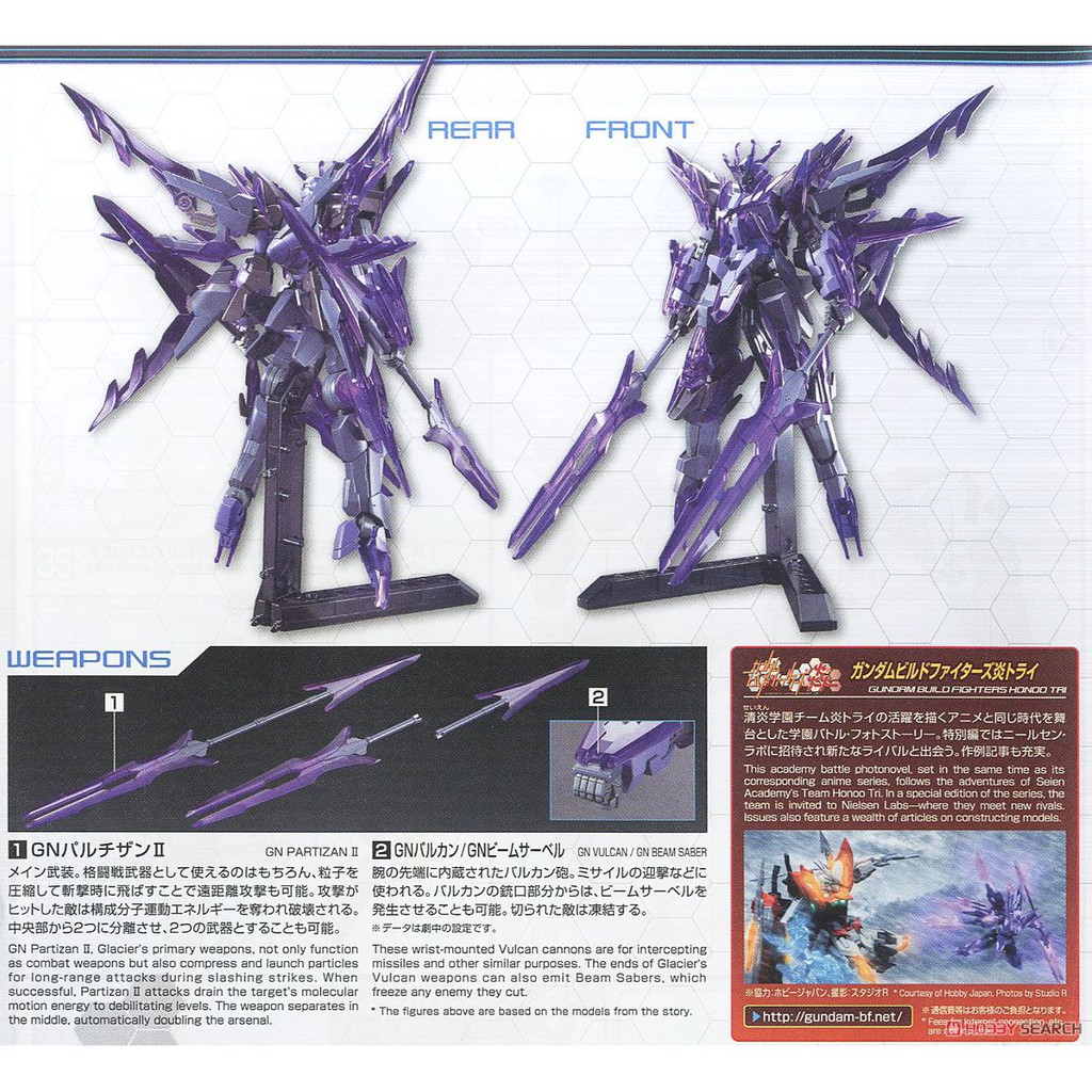 Mô hình lắp ráp Gundam HG BF 1/144 Transient Gundam Glacier