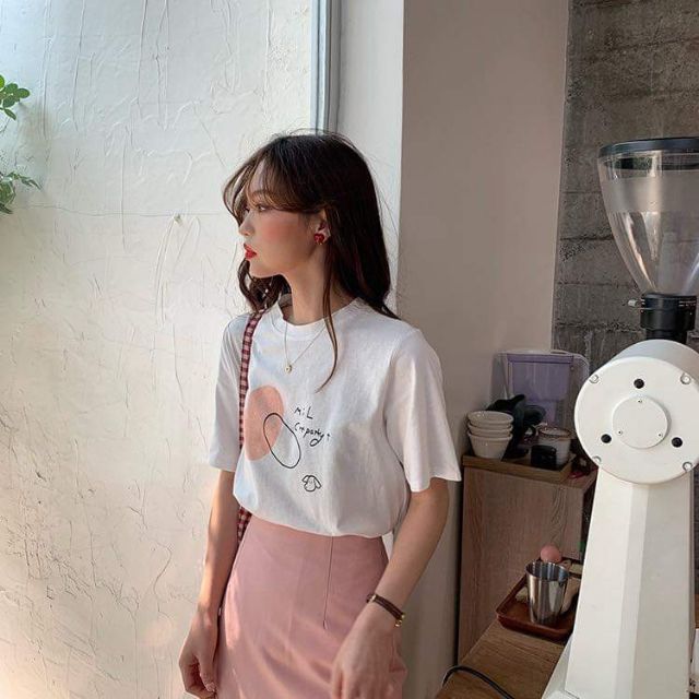 Chân váy dài midi dáng A nhẹ màu hồng phấn (sẵn size)-M11H | BigBuy360 - bigbuy360.vn