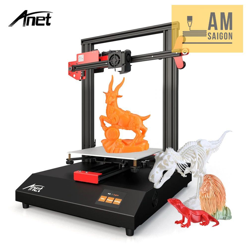 Máy In 3D Anet ET4/ET4X chính hãng, nguyên kiện sánh ngang Ender 3 v2