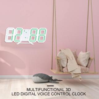 Đồng Hồ Báo Thức Đèn Led 3d Để Bàn