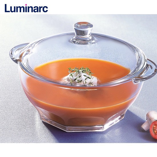 Thố thủy tinh có nắp Luminarc Granity 1.5L - H1583, dùng an toàn trong lò vi sóng & máy rửa bát