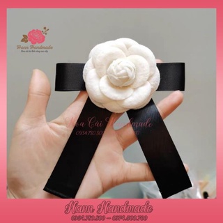 🌺 hoa cài handmade 🌺 nơ cài áo cao cấp, kiểu nơ cài áo nơ có hoa cài áo váy áo hoa phối nơ cao cấp - hann.com.vn