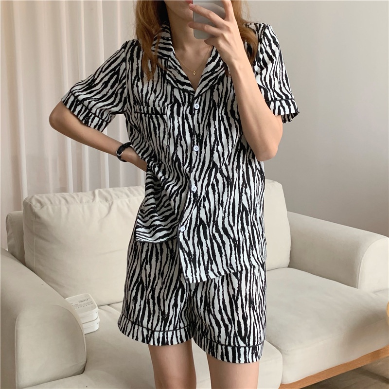 Bộ đồ ngủ nữ ngắn tay dễ thương, pijama set mặc nhà mùa đông, iBra's store A7