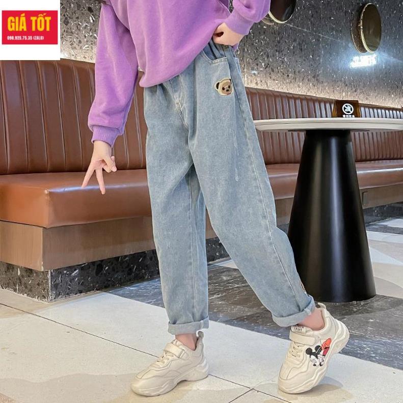 Quần jean size đại cho bé gái 5 tuổi (3 - 12 tuổi)☑️ Thời trang bé gái 6 tuổi 40kg, 35kg, 30kg