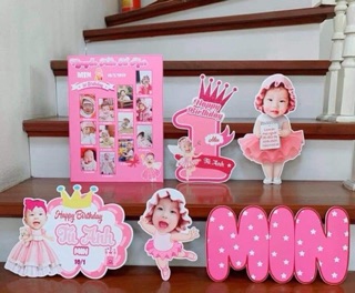 Combo Chibi, Tên Để Bàn, Bảng Tên Trang Trí Sinh Nhật
