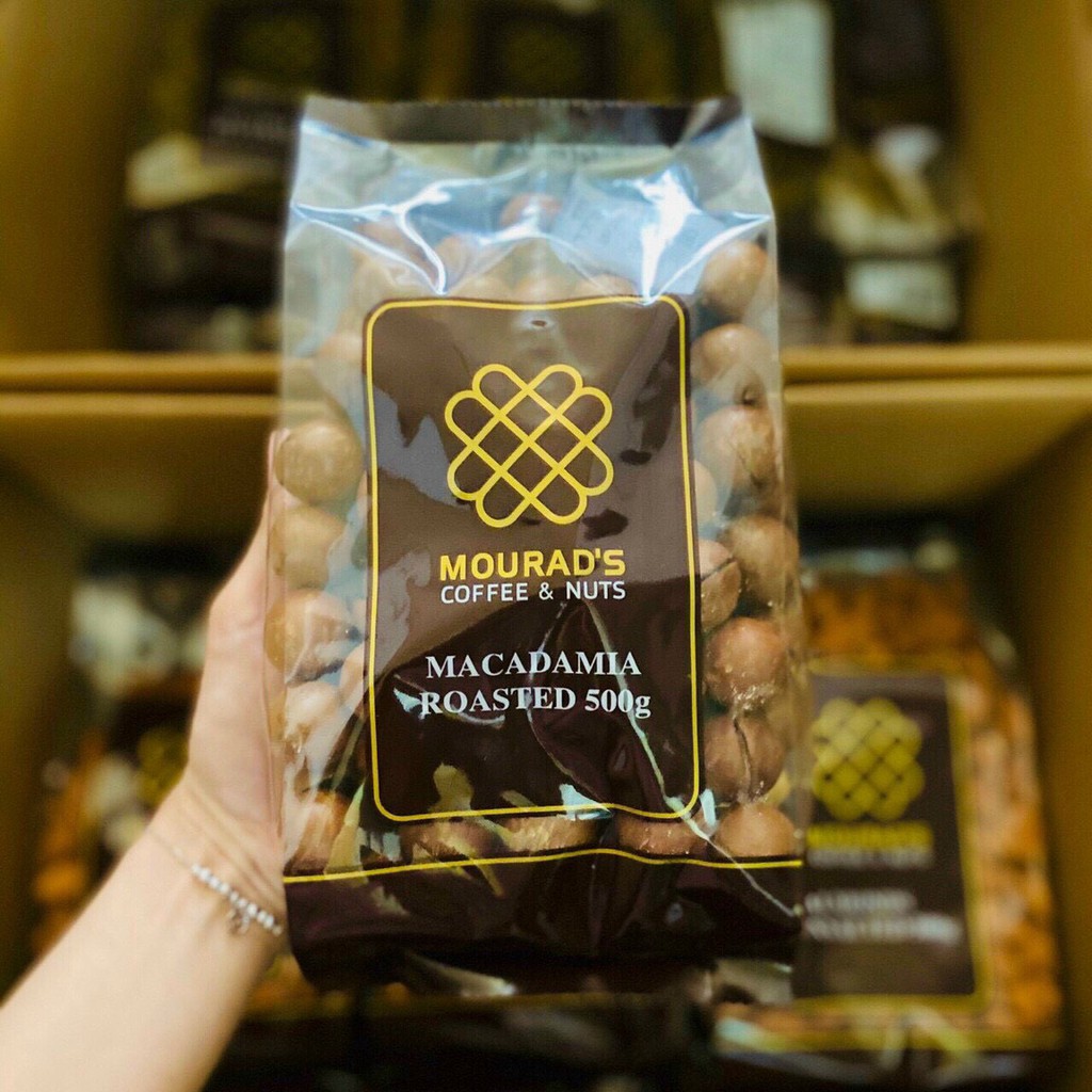 Hạt macca sấy khô nguyên vỏ Mourad’s 500g của Úc