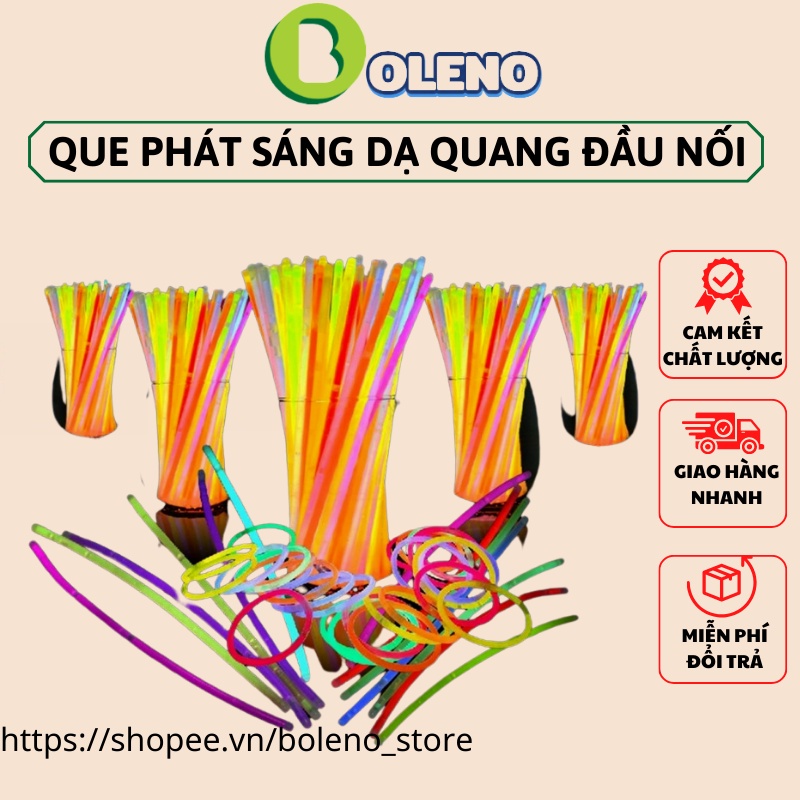 Hộp 100 Que Phát Sáng Dạ Quang NHIỀU MÀU - Vòng Tay Dạ Qang