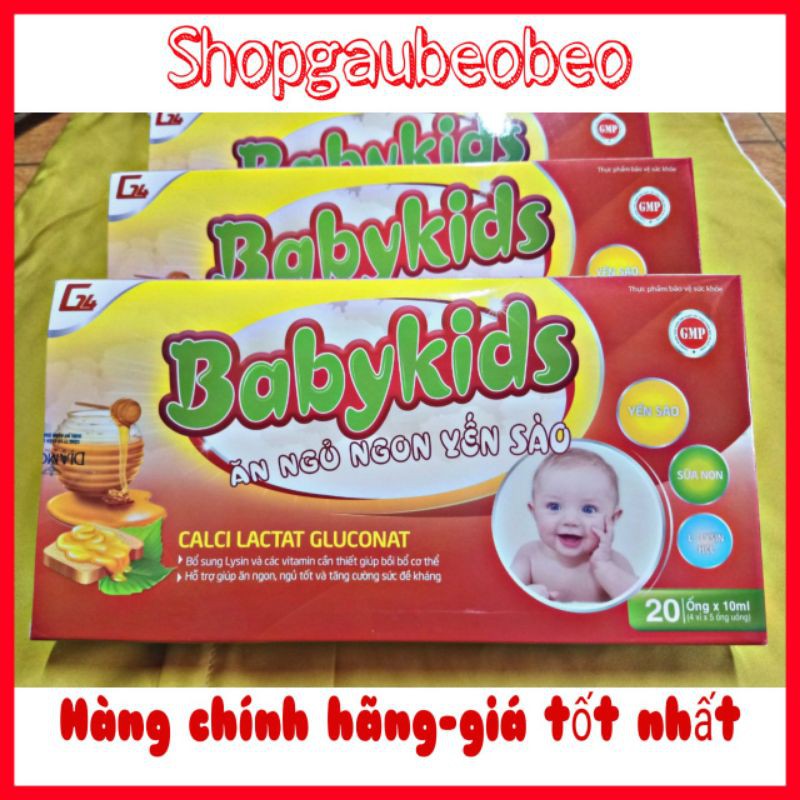 (combo10 hộp) BabyKids ăn ngủ ngon yến sào❣️BABYKIDS CHÍNH HÃNG❣️ BABYKID ĂN NGON-TẠM BIỆT BIẾNG ĂN