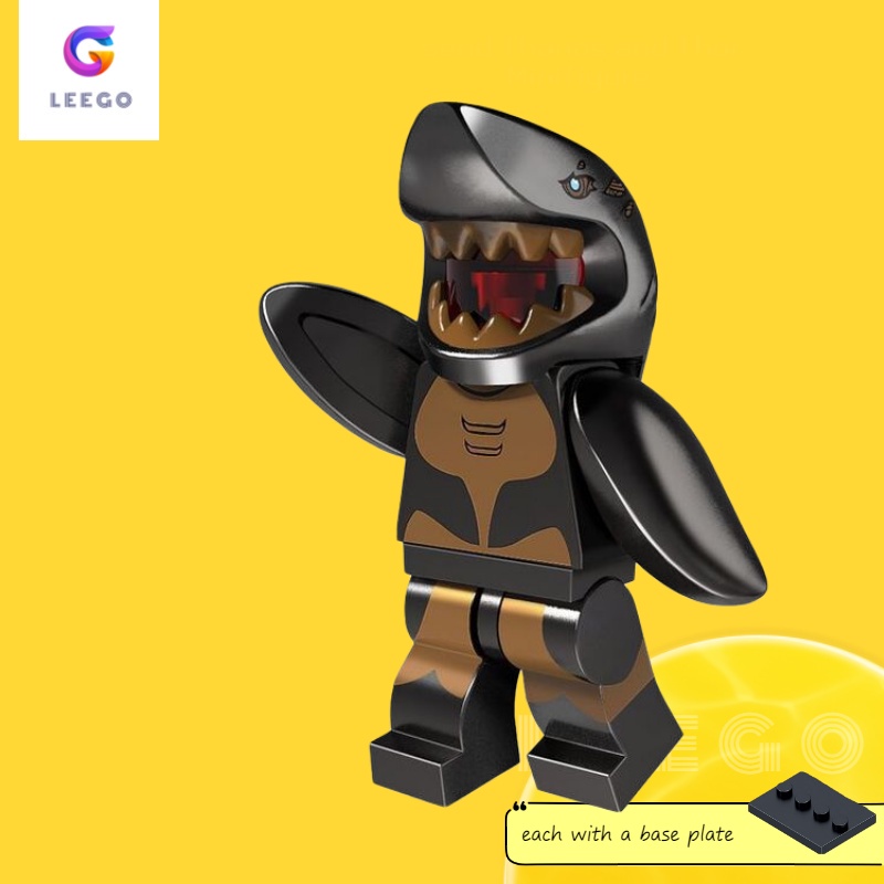Đồ chơi trẻ em Lắp Ráp Mô Hình Lego Hình Cá Mập Cướp Biển Cho Bé
