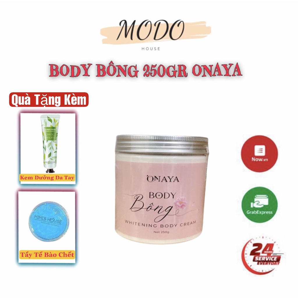 Kem Body Bông Onaya Dưỡng Trắng Da Chuyên Sâu