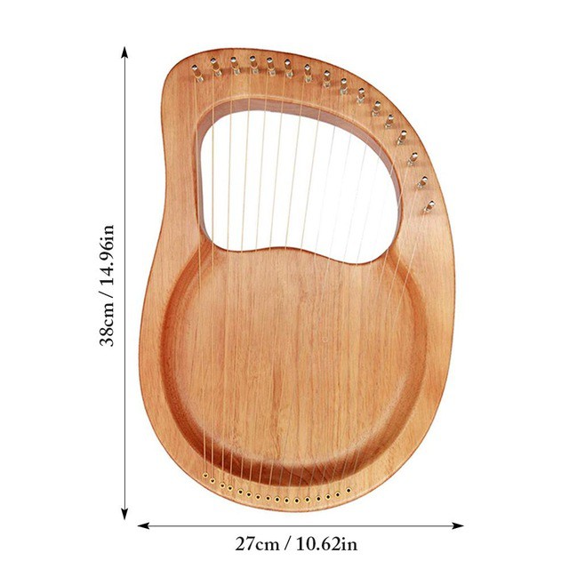 [LYRE NGUYÊN KHỐI 16 DÂY] Đàn hạc Lyre Harp IM0001258-MOLIN Đầy đủ phụ kiện LOẠI 16 DÂY Nguyên khối