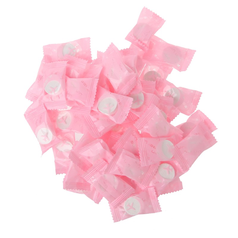 (Hàng Mới Về) Set 50 Khăn Mặt Dạng Nén Dùng Một Lần Tiện Dụng Khi Đi Du Lịch