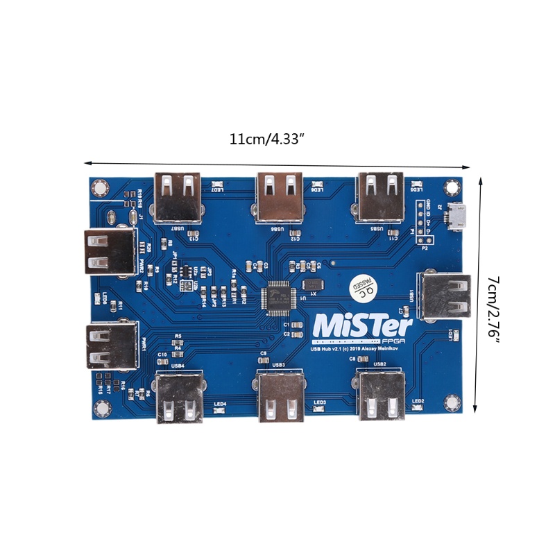 Bộ Chia Cổng USB Hub V2 1 Bằng Tay Cho Mister FPGA 7