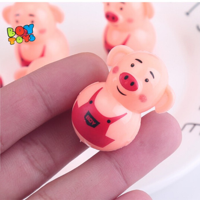 Đồ chơi lật đật mini heo Piggy dễ thương cho bé