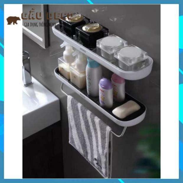 Kệ để đồ nhà tắm dán tường – Hàng chính hãng ecoco (1 tầng) - Loại cao cấp - Không cần khoan