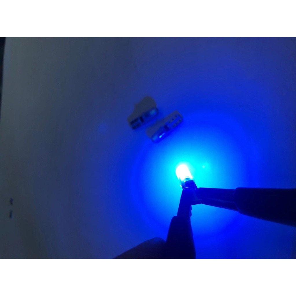 Đèn Led Chân T5 - 1 Mắt Chip 3D COB Gắn Mặt Đồng Hồ Ô Tô, Đèn Demi Xe Máy Nguồn DC 12V