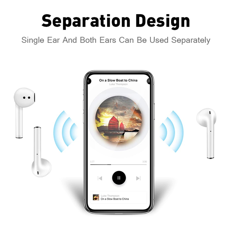 Tai nghe HIffi V8 TWS Mini bluetooth 5.0 không dây nhét tai chất lượng cao
