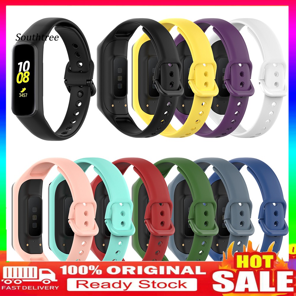 Dây Đeo Thay Thế Chất Liệu Silicon Thiết Kế Nhiều Lỗ Thời Trang Cho Samsung Galaxy Fit-E R375