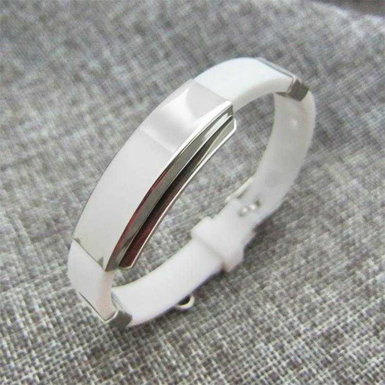 Vòng tay silicon thép titan thời trang nam nữ 2232