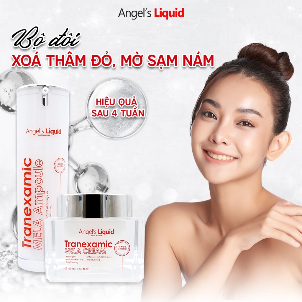 Kem Dưỡng Tranexamic Acid Mờ Nám Chuyên Sâu Angel's Liquid Mela Cream 50ml