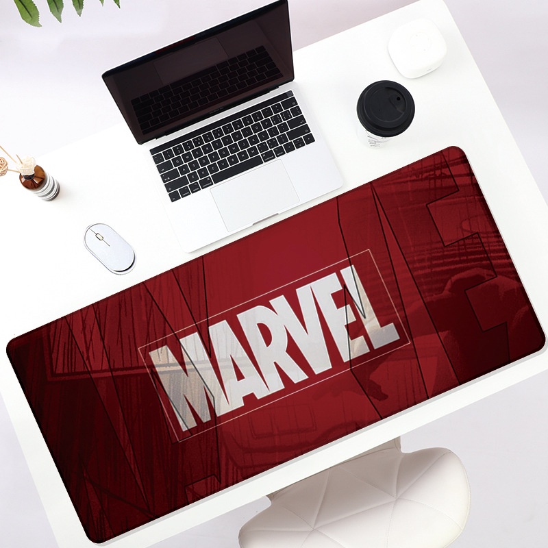 Lót chuột cỡ lớn, pad chuột, miếng lót chuột to Marvel 80x30 chuyên game bo viền chắc chắn bền bỉ