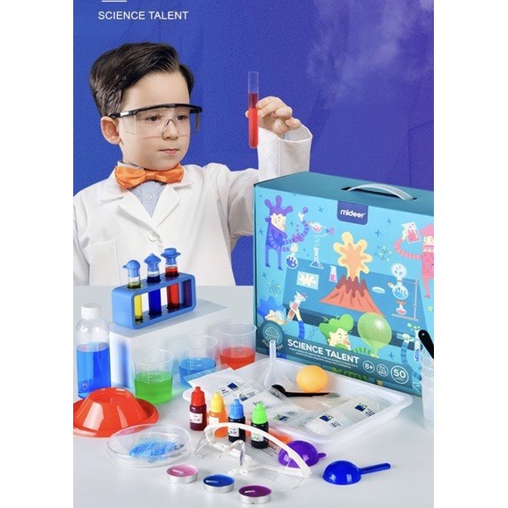 Đồ Chơi Khoa Học 50 Thí Nghiệm MIDEER Science Talent Trẻ 6+
