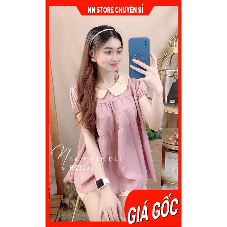 Đồ bộ kate đùi babydoll BKT231 ⚡Ảnh thật⚡ Đồ bộ mặc nhà ⚡ Bộ đùi trái bí