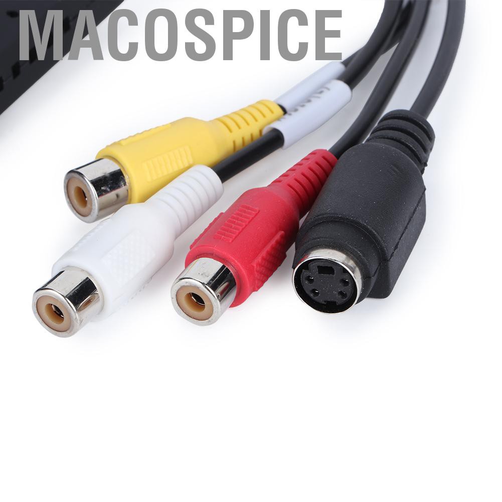 Cáp Chuyển Đổi Từ Macospice Cổng Usb 2.0 Sang 3 Rca Audio S-Video Tv Dvd Vhs Rw