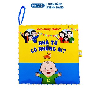 Sách vải song ngữ nhà tớ có những ai cho bé 0 - 4 tuổi