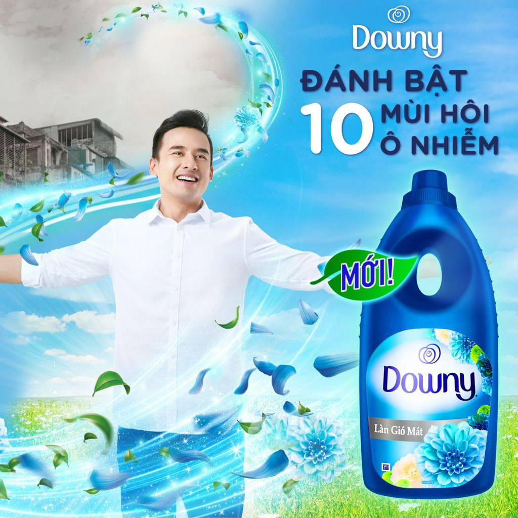 Nước xả vải Downy làn gió mát Túi 3,5L