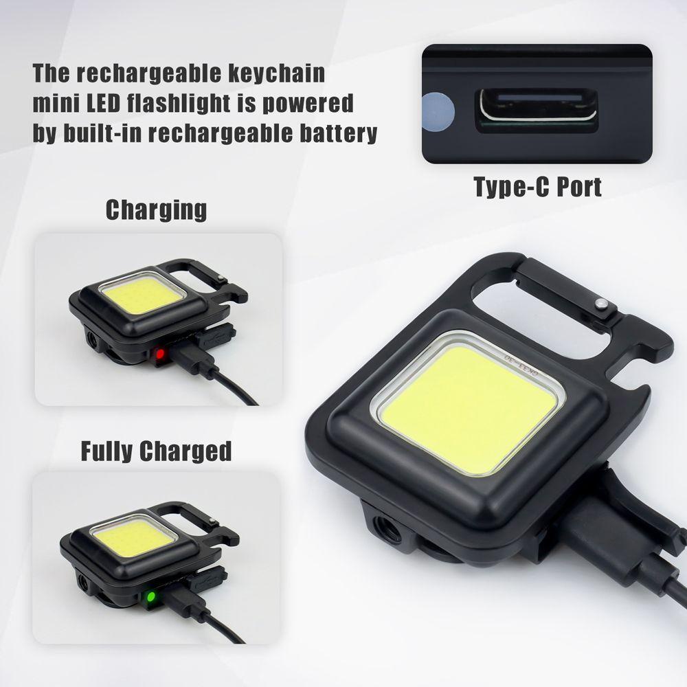 Đèn pin mini MMULCK chống thấm nước sạc USB nhỏ gọn để mang đi du lịch cắm trại