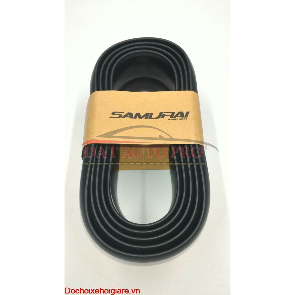 Dải cao su SAMURAI. Lip cao su SAMURAI bảo vệ gầm dài 2,5 m màu đen-đỏ.l
