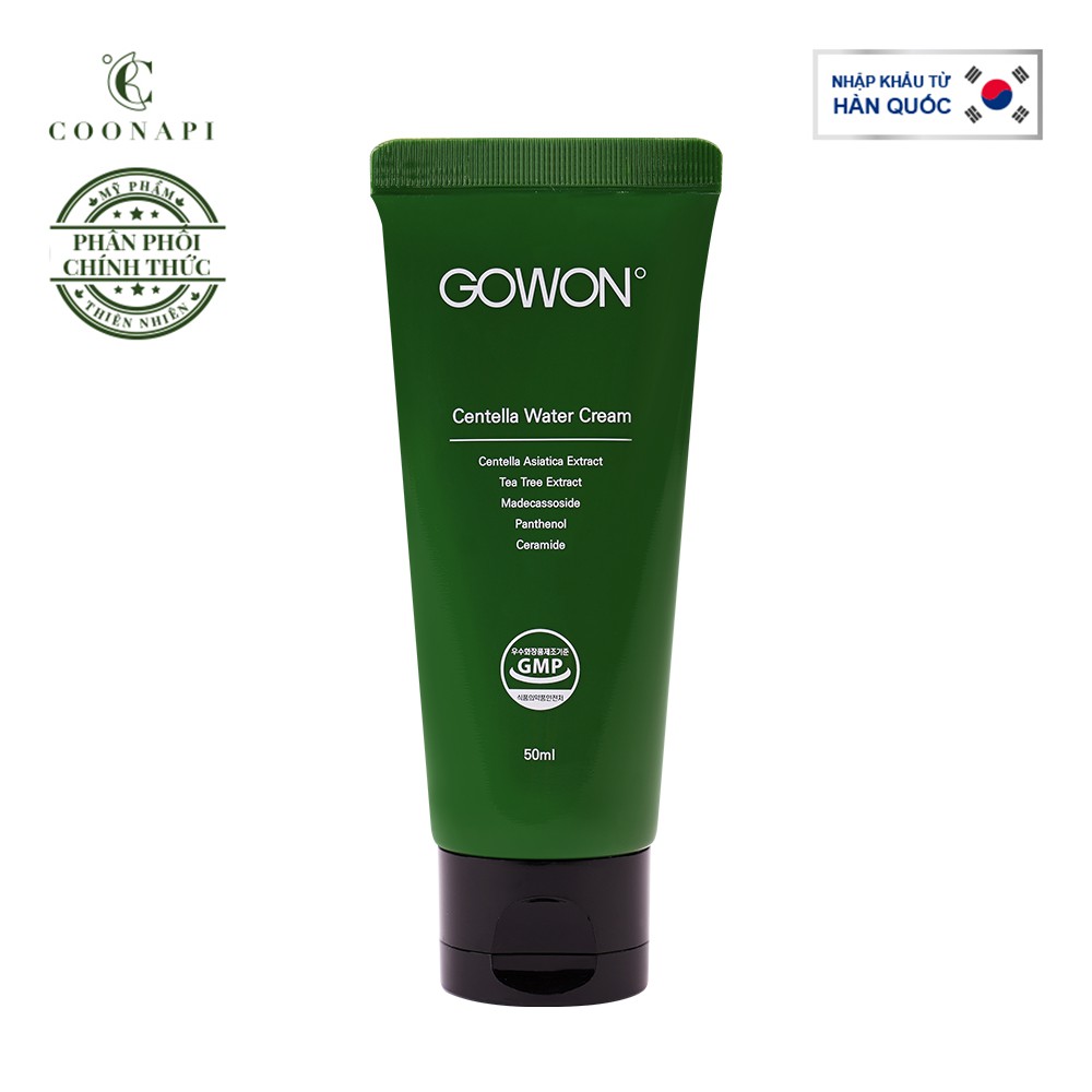 Kem Dưỡng Rau Má Phục Hồi Da Chuyên Sâu, Cải Thiện Mụn Và Thâm Mụn Gowon Centella Water Cream