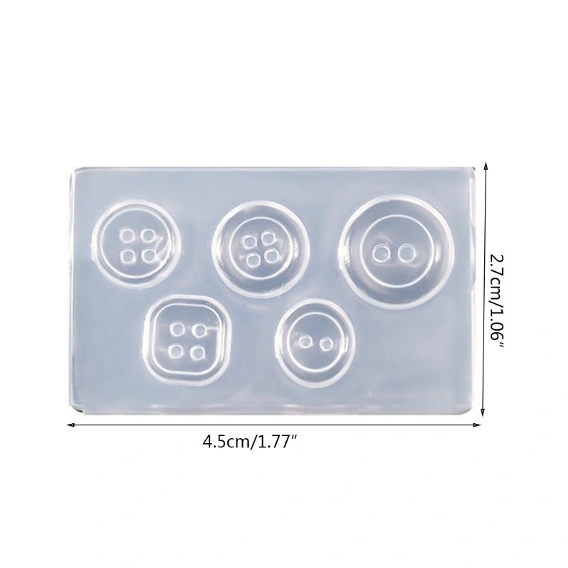 Khuôn Silicone Làm Nút Áo Epoxy Resin Diy