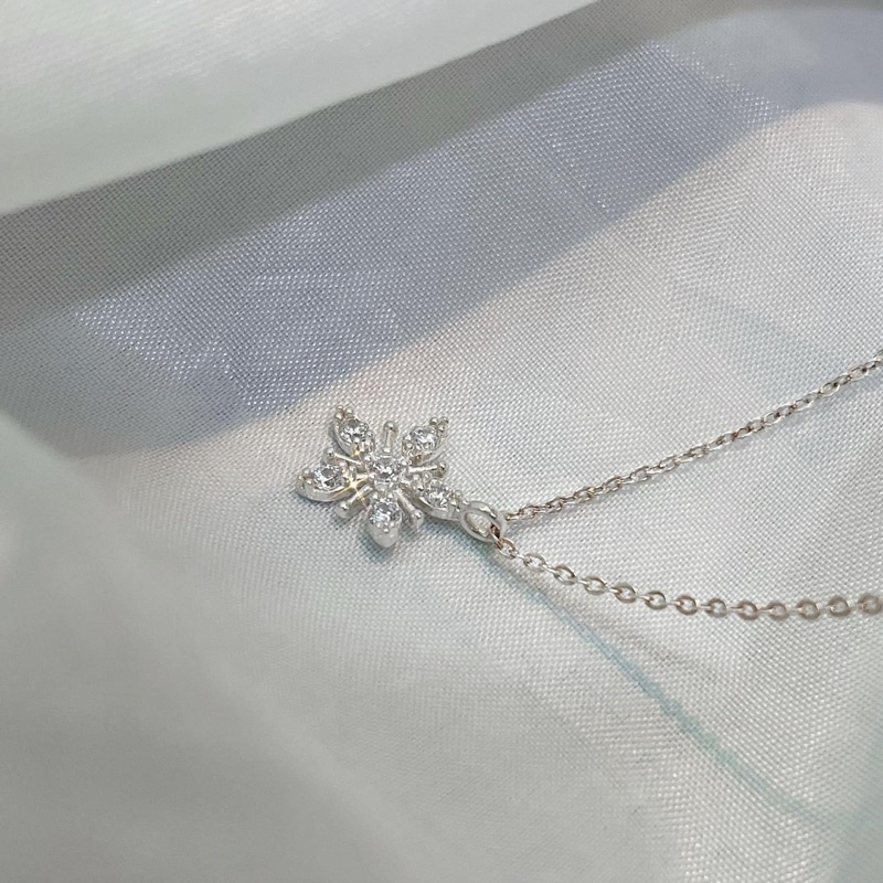Dây chuyền bạc 21 Centimeters Tiny Flower