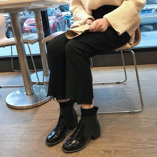 (Order) Ankle Boots da màu đen cực chất - ảnh thật cuối