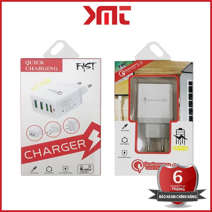 Củ sạc nhanh di động quick charge 3.0 củ sạc nhanh 18w iphone samsung sạc nhanh kéo dài tuổi thọ cho pin KMT Store | BigBuy360 - bigbuy360.vn