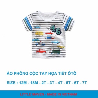 Áo little maven bé trai, bé gái
