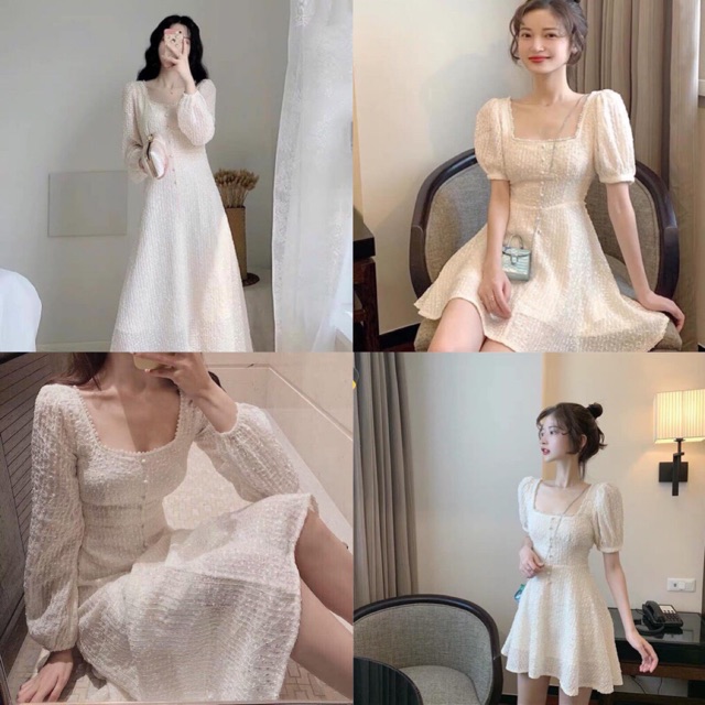 Váy trắng tiểu thư
