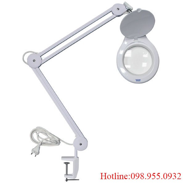 Kíp lúp kẹp bàn LT-86A 10X đèn LED hỗ trợ phóng đại 10 lần Canino
