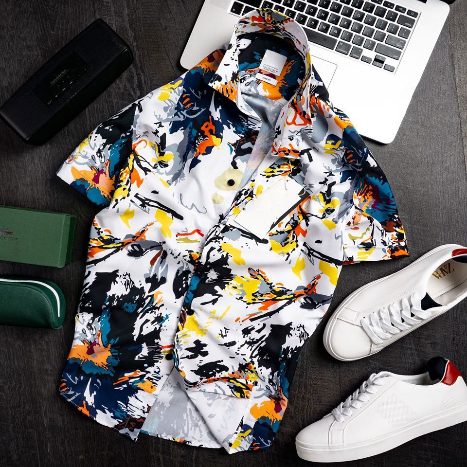 Áo Sơ Mi Họa Tiết Nam Cao Cấp Trẻ Trung Thoáng Mát | BigBuy360 - bigbuy360.vn