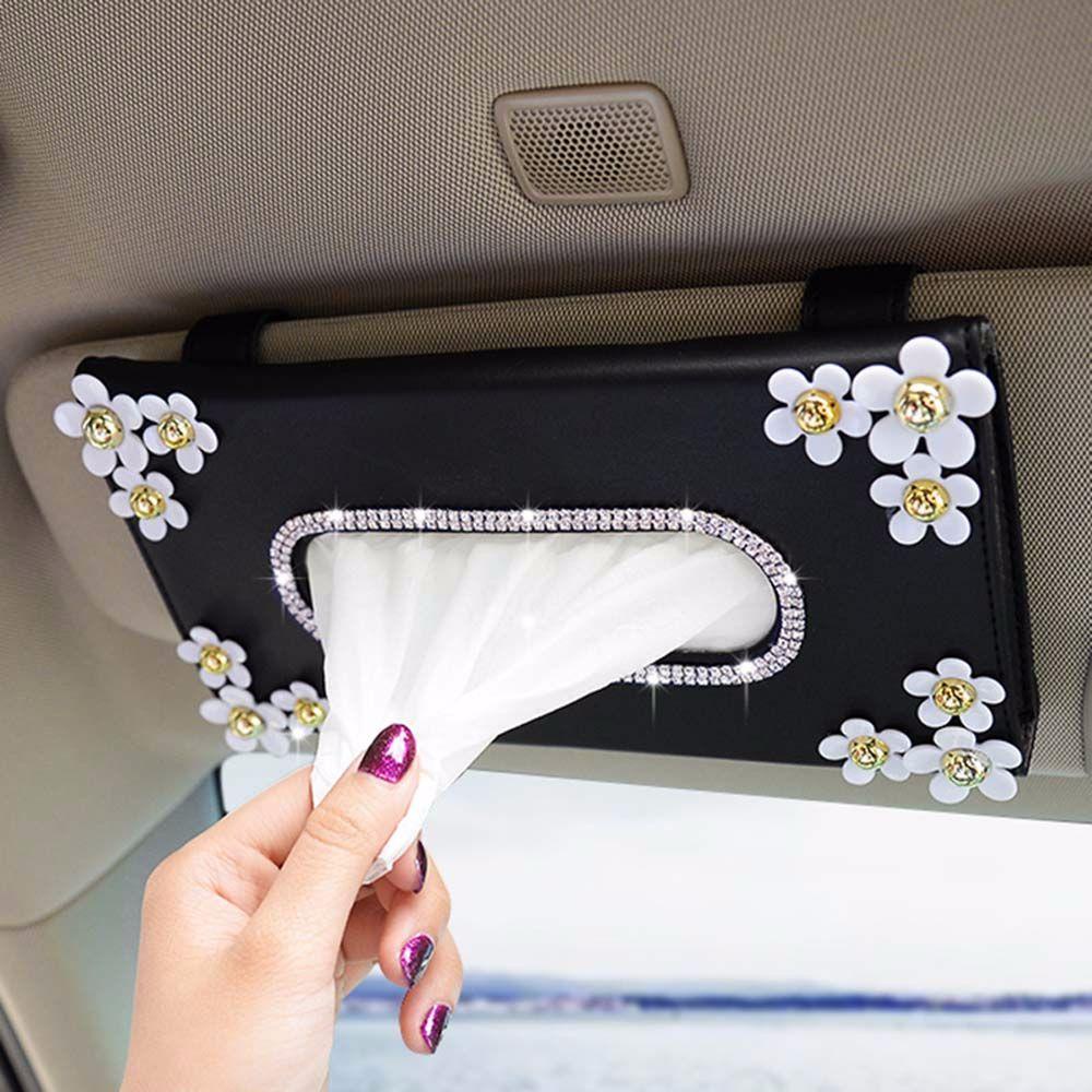 ELEGANT Car Tissue Box Creative Chrysanthemum Car Paper Boxes Paper Package Case Styling Accessories Napkin Holder|Paper Box